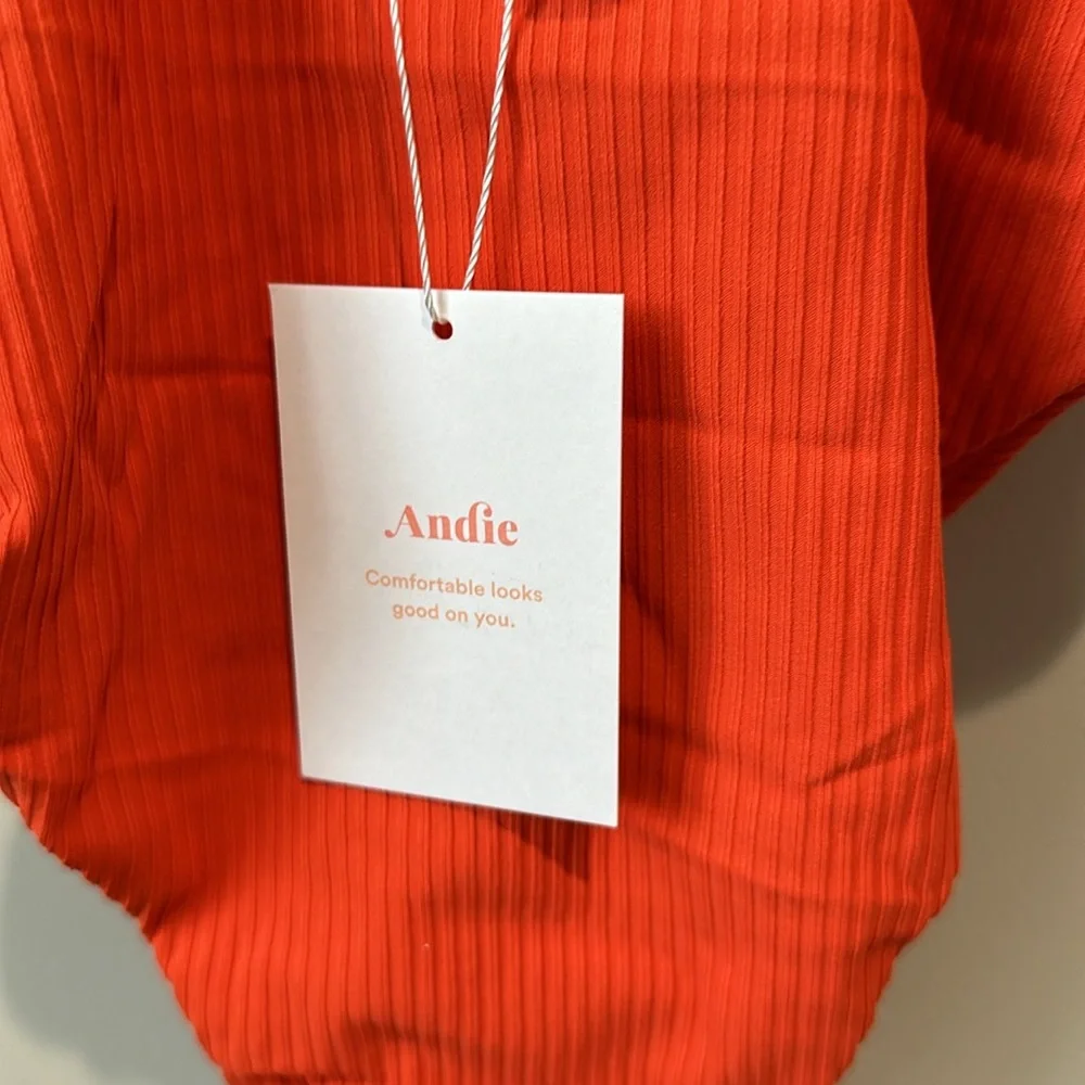 NWT Andie Asbury Ribbed One Piece in Sire S - Picture 5 of 9